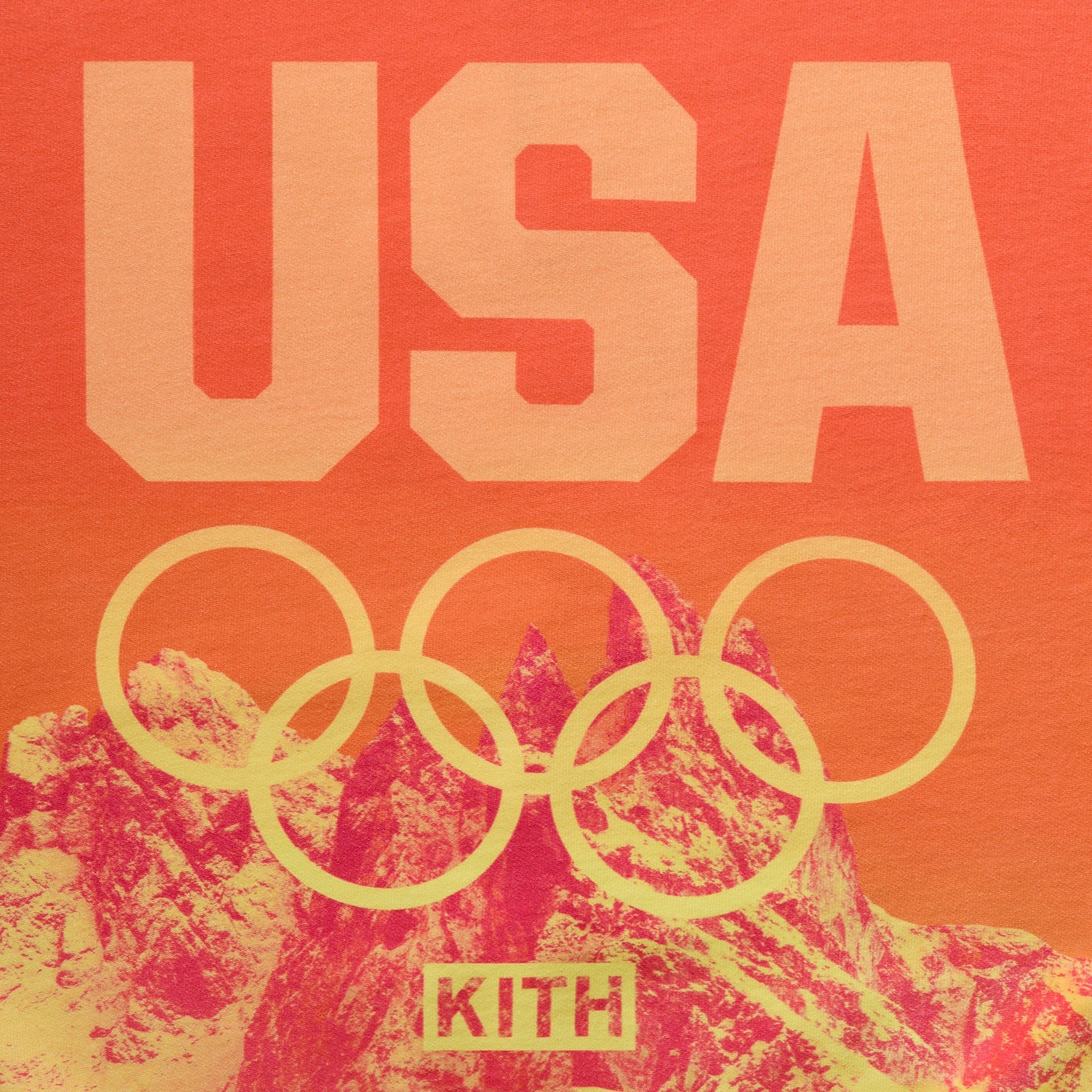 Kith for Team USA Winter Mountain Quarter Zip - Citrine
