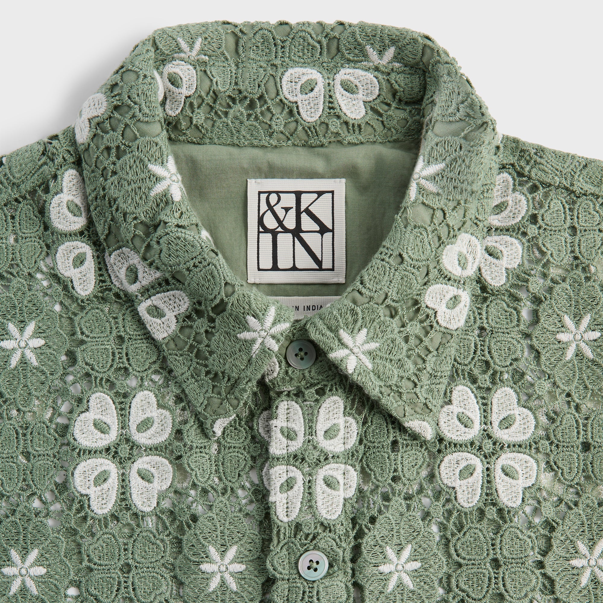 &Kin Retro Floral Lace Harvey Shirt - Cavan – Kith