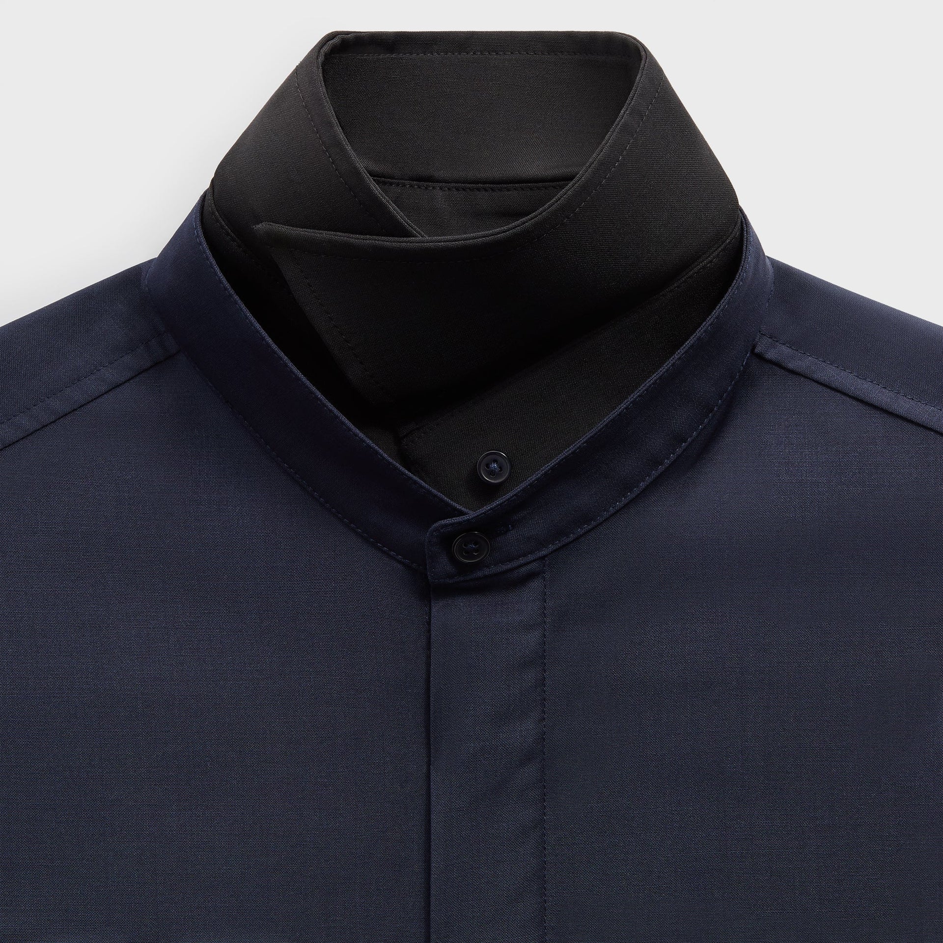 &Kin Tropical Wool Nico Shirt - Nocturnal - PH