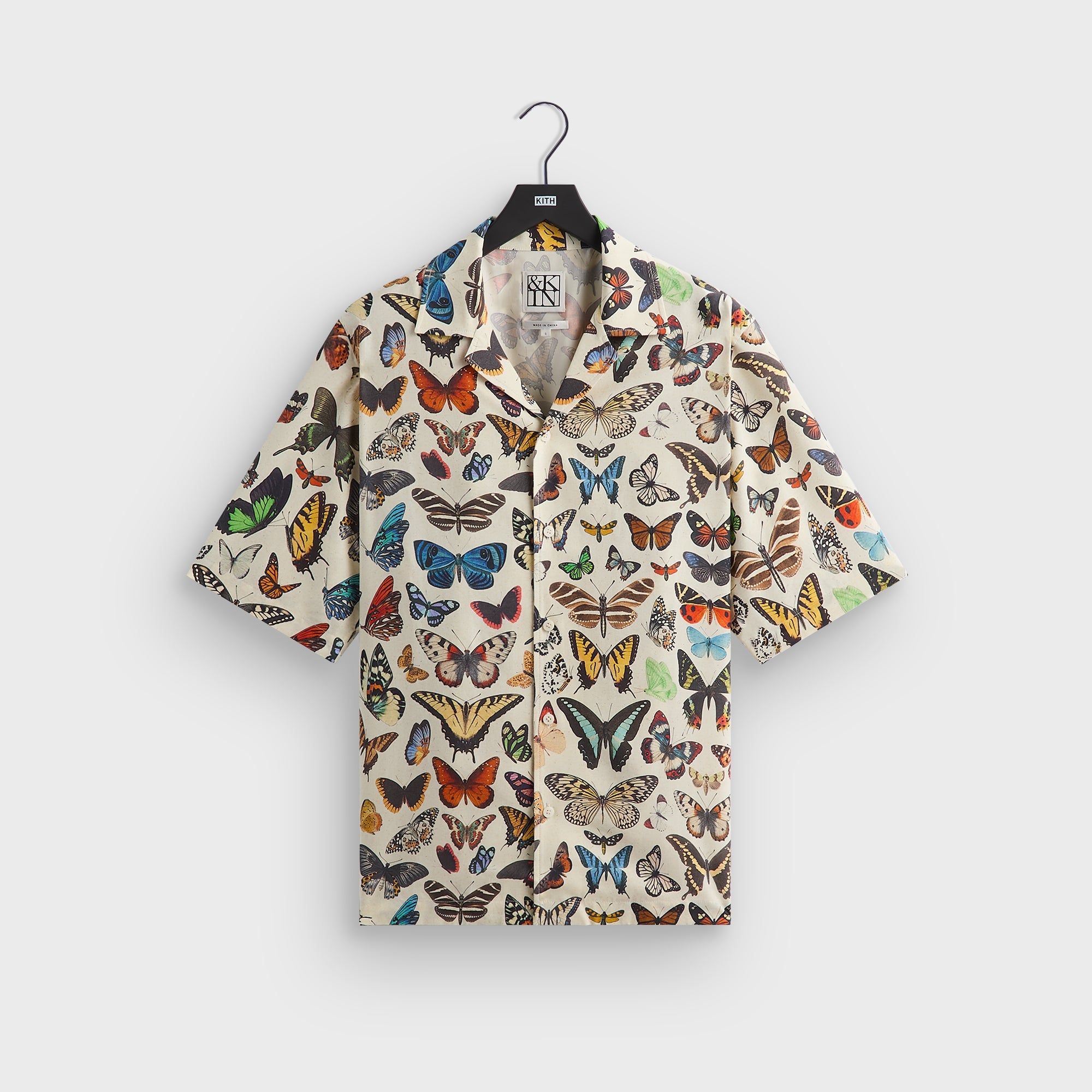 &Kin Butterfly Archive Thompson Camp Collar Shirt - Sandrift – Kith