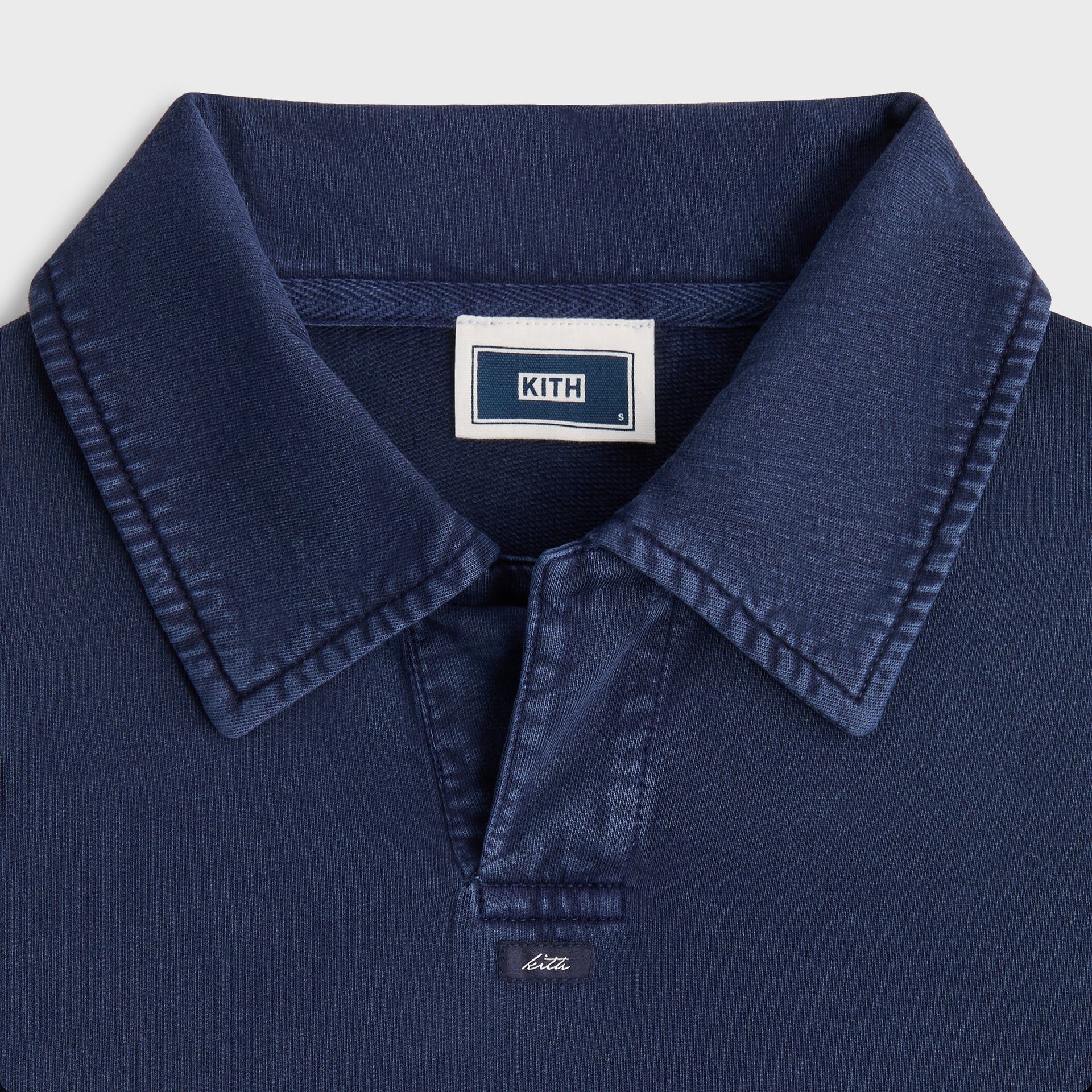 Kith Indigo Micro Fleece Nelson Pullover - Dark Indigo
