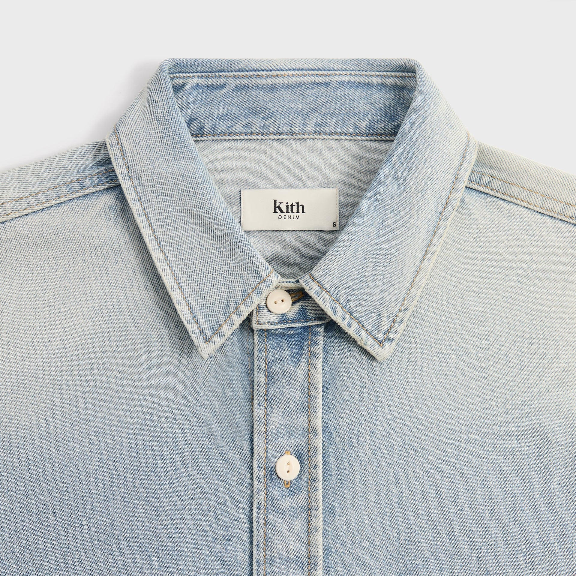 Kith Henson Denim Shirt - Light Indigo