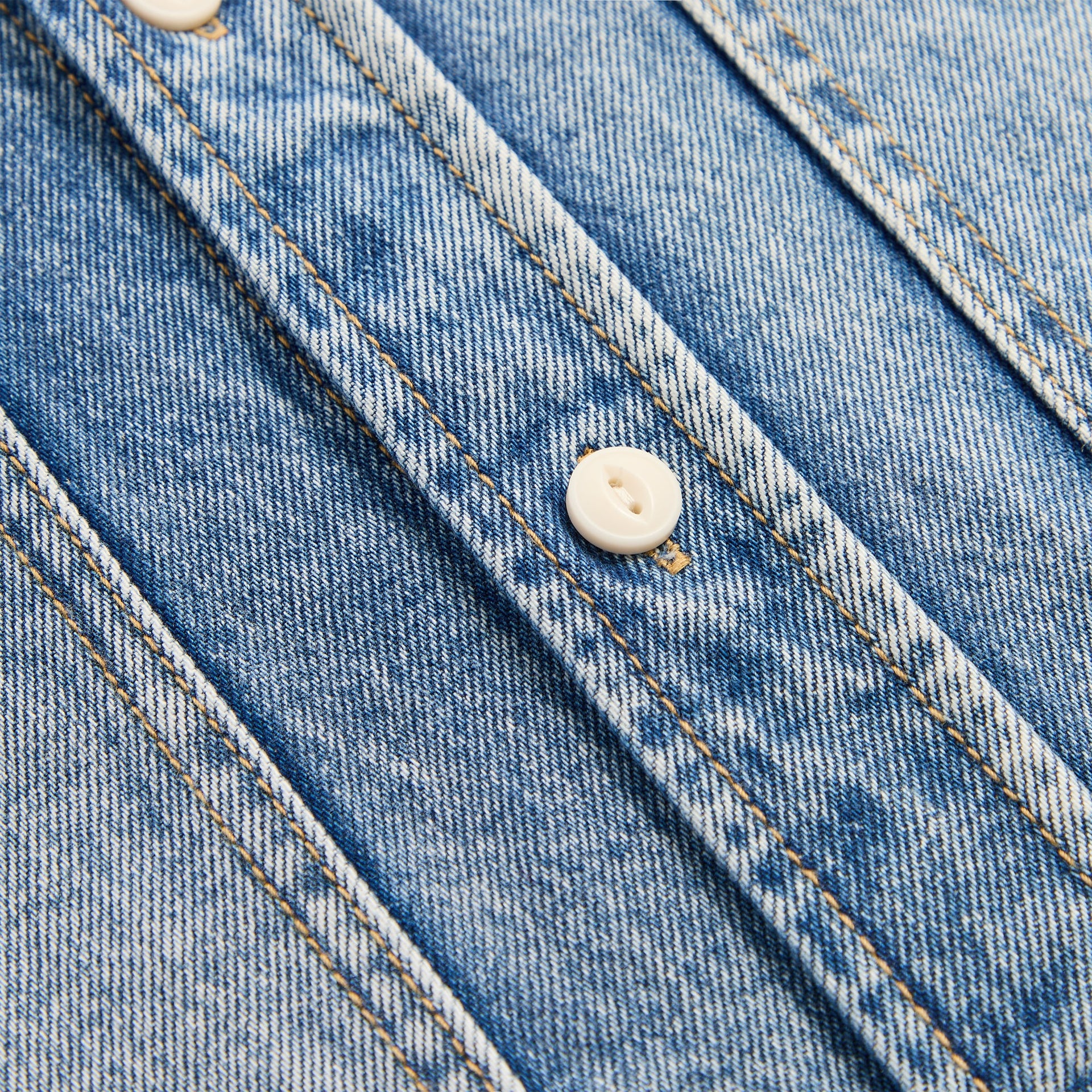 Kith Henson Denim Shirt - Mid Indigo