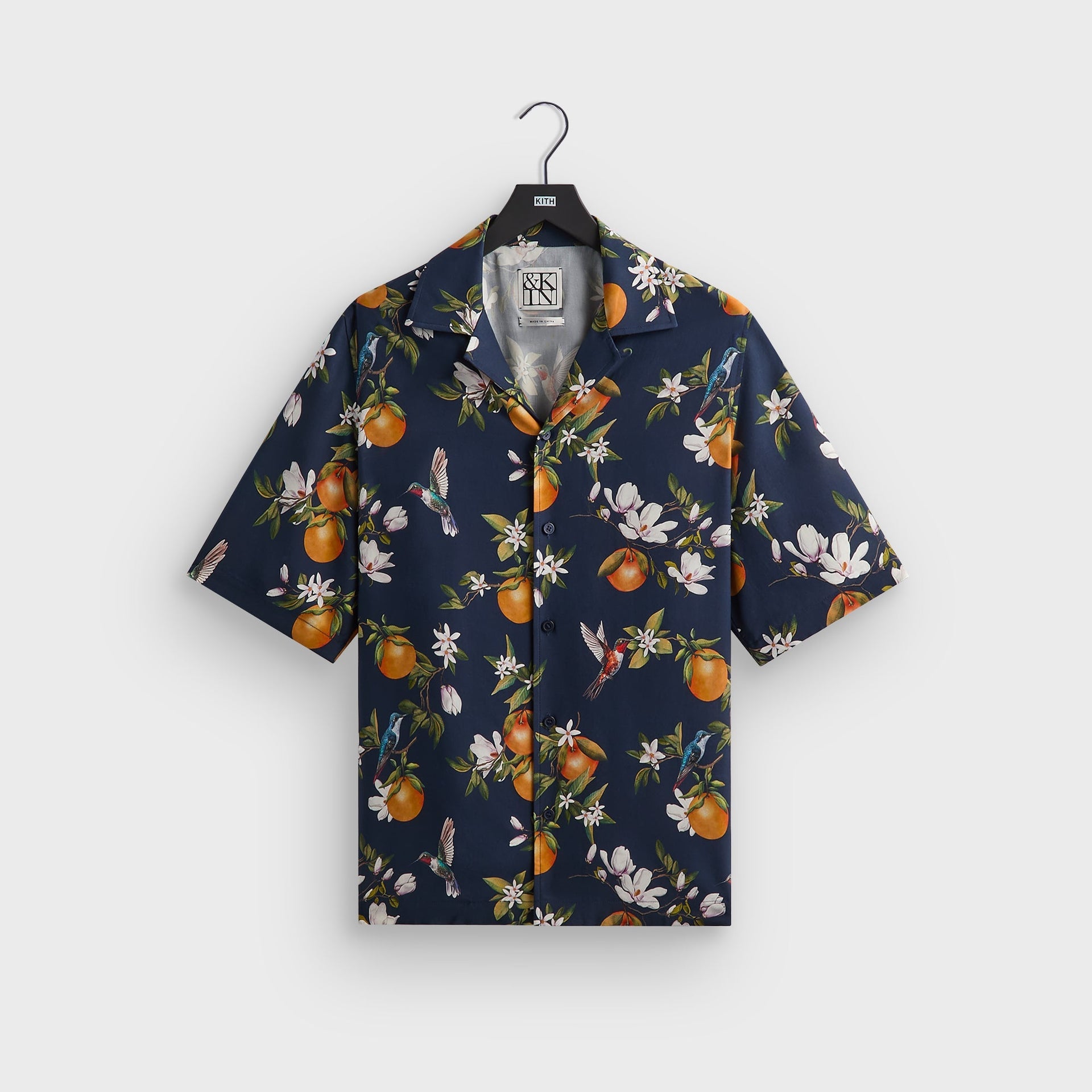 &Kin Citrus Garden Thompson Camp Collar Shirt - Nocturnal - PH