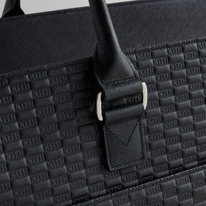 UrlfreezeShops Document Bag in UrlfreezeShops Monogram Saffiano Leather - Black