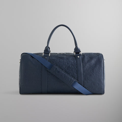 Leather Weekend Bag Louis Vuitton Navy In Leather