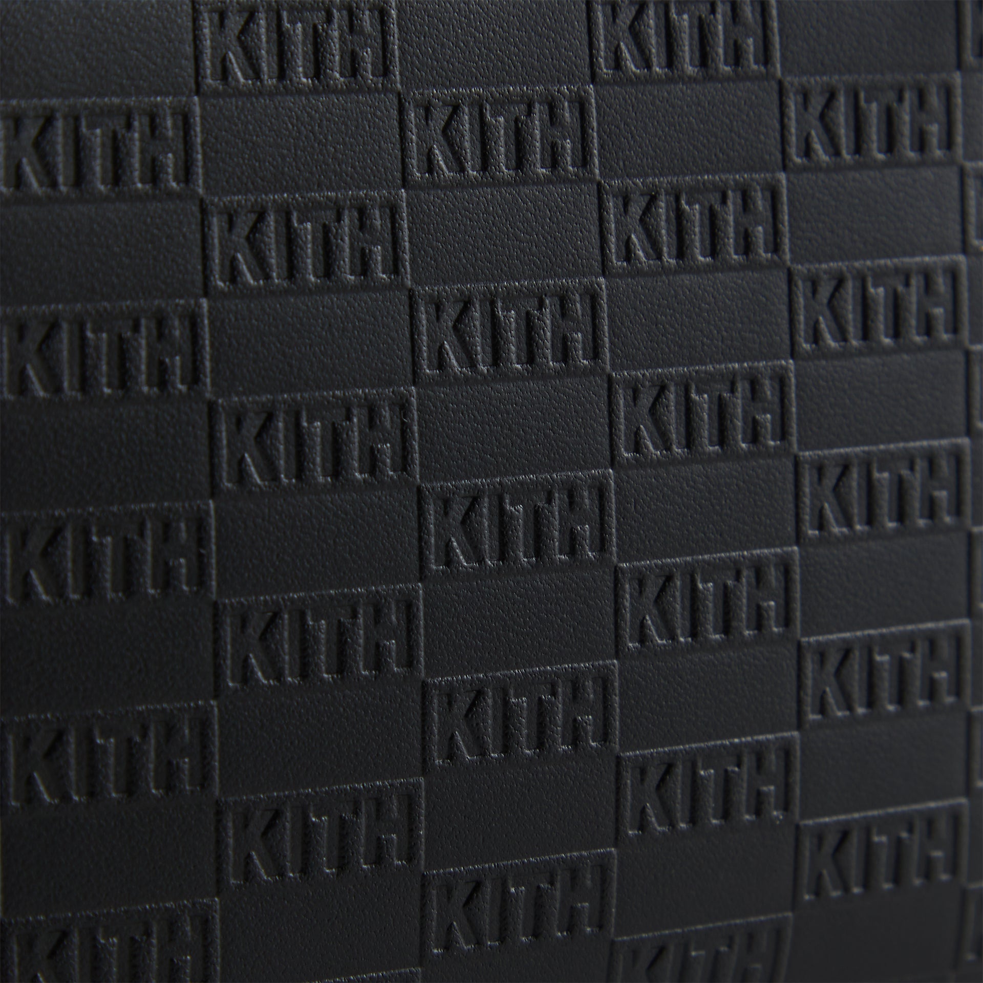 Kith Monogram Half Zip Wallet - Black