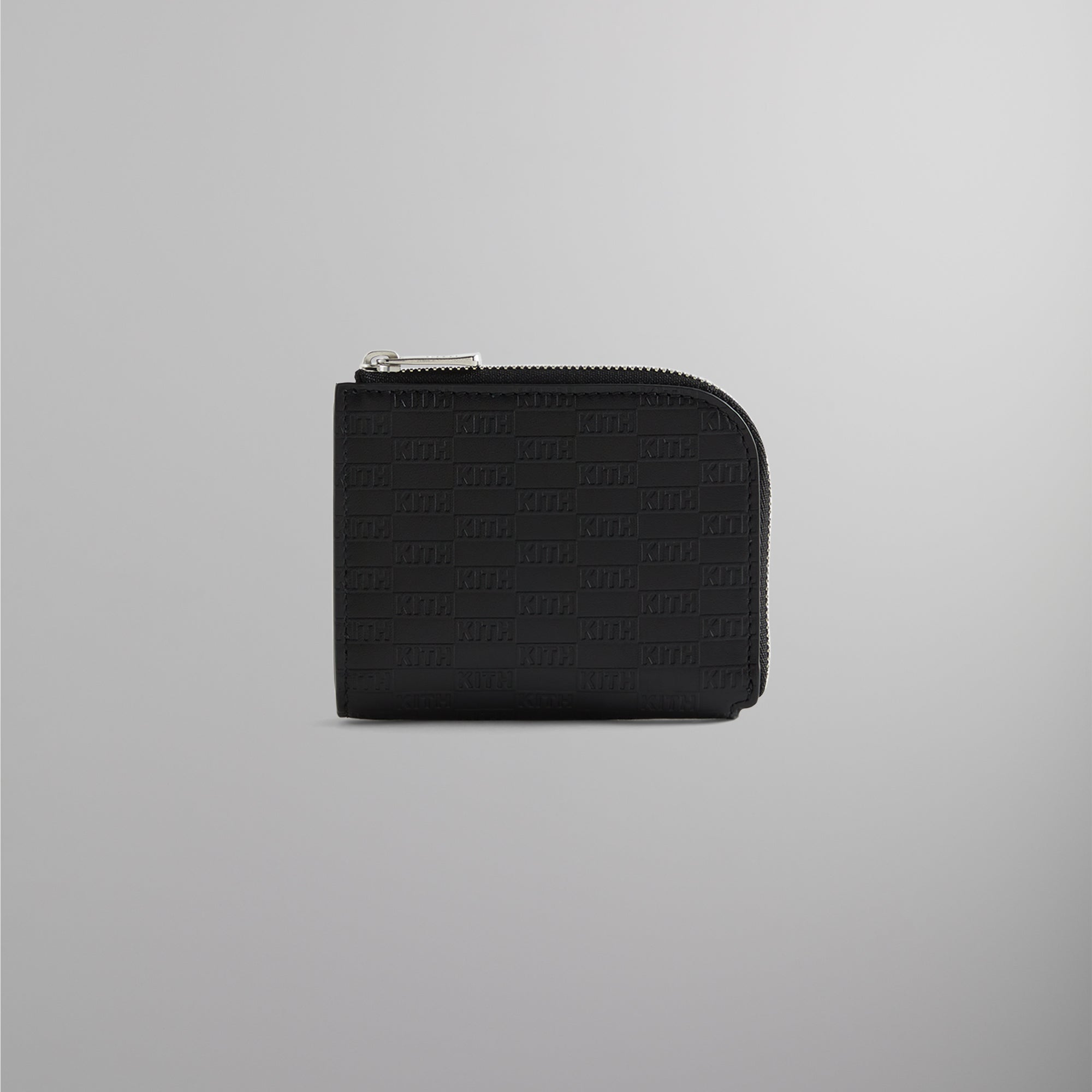 Kith Monogram Half Zip Wallet - Black