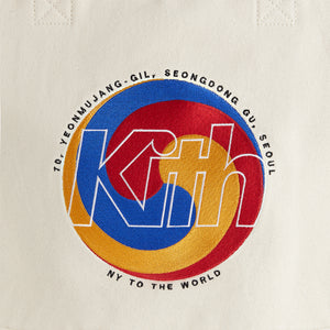 Kith Seoul Spiral Canvas Tote Bag - Sandrift