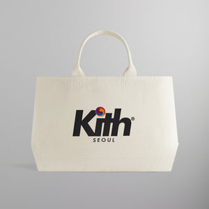 Kith Seoul Spiral Canvas Tote Bag - Sandrift