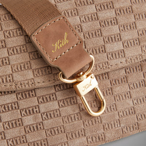 Kith Monogram Suede Double Crossbody Pouch - Loft