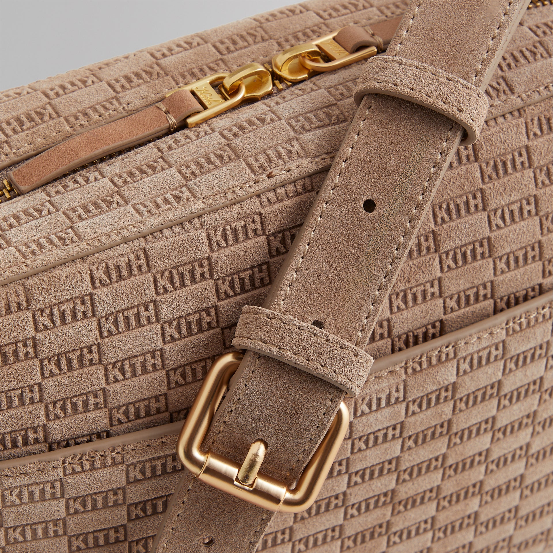 Kith Monogram Suede Camera Crossbody - Loft