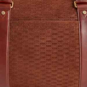 Kith Monogram Suede Duffle Bag - Walnut