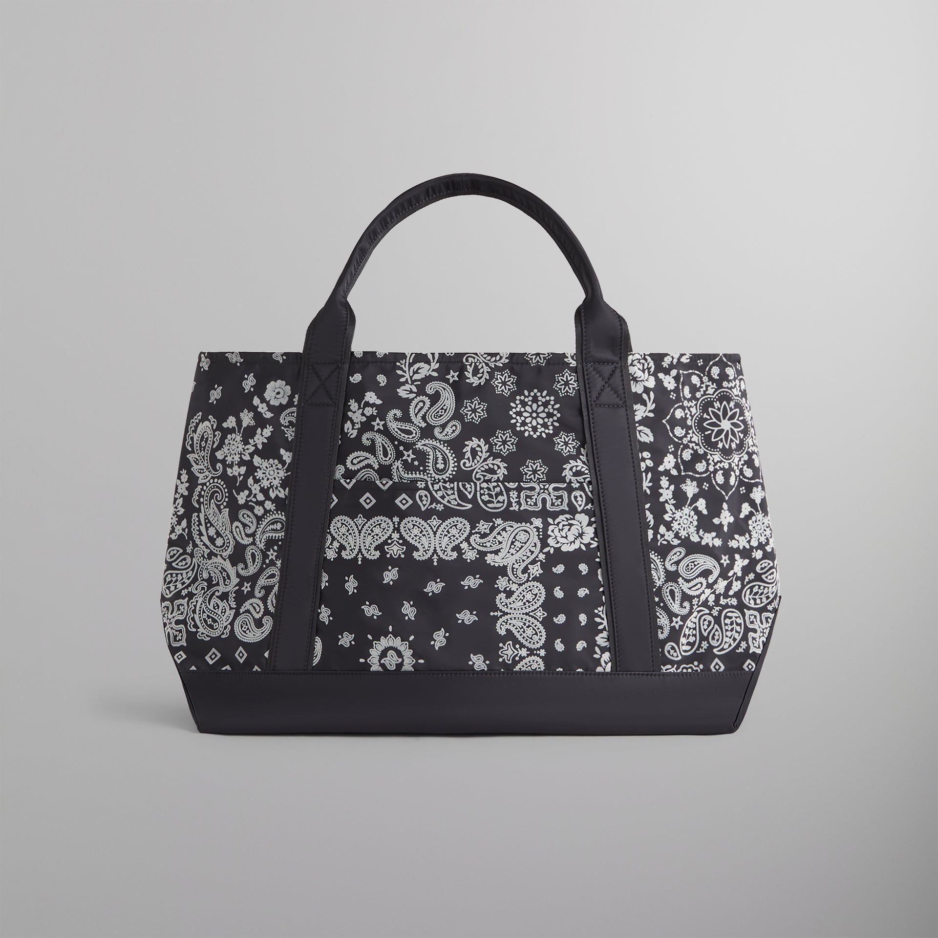 Kith Paisley Flocked Nylon Tote Bag - Black