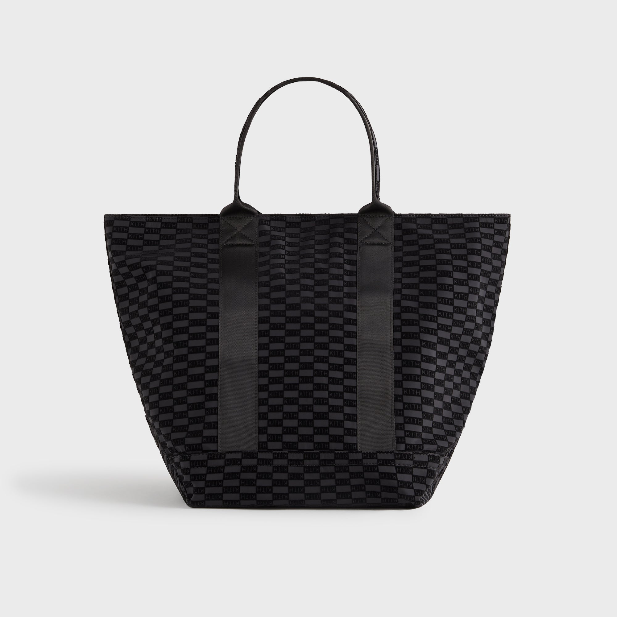KITH ブラックレザー コインケース　モノグラム　kith monogram Kith Monogram Half Zip Wallet - Black