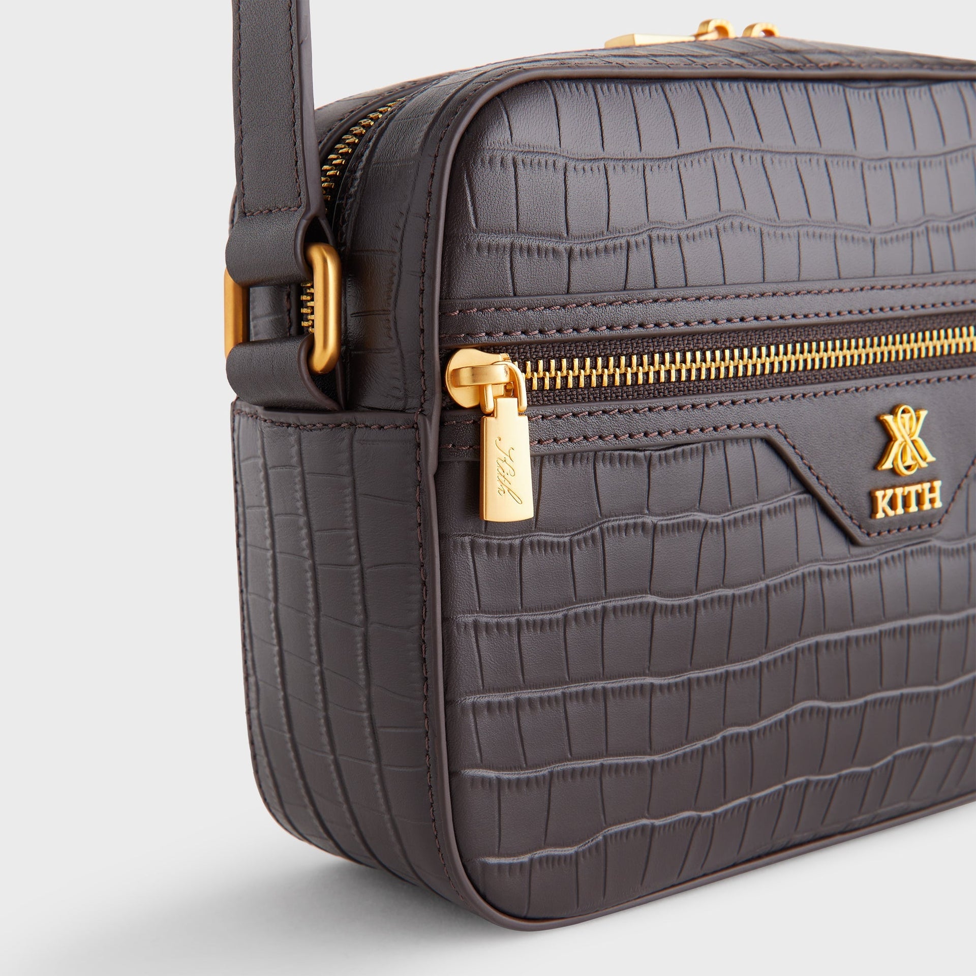 Kith Croc Debossed Leather Camera Crossbody - Incognito - PH