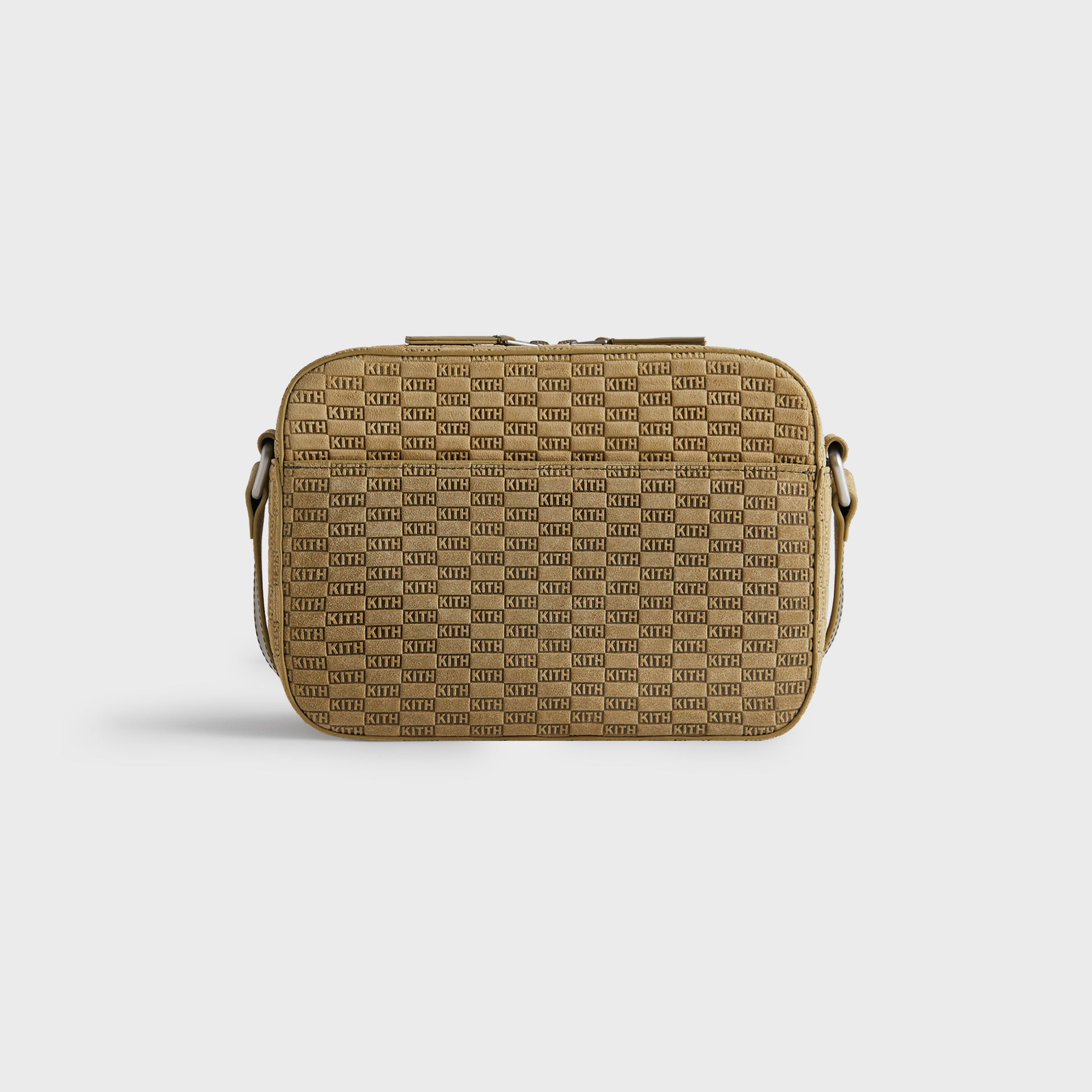 Kith Monogram Suede Camera Crossbody - Grit