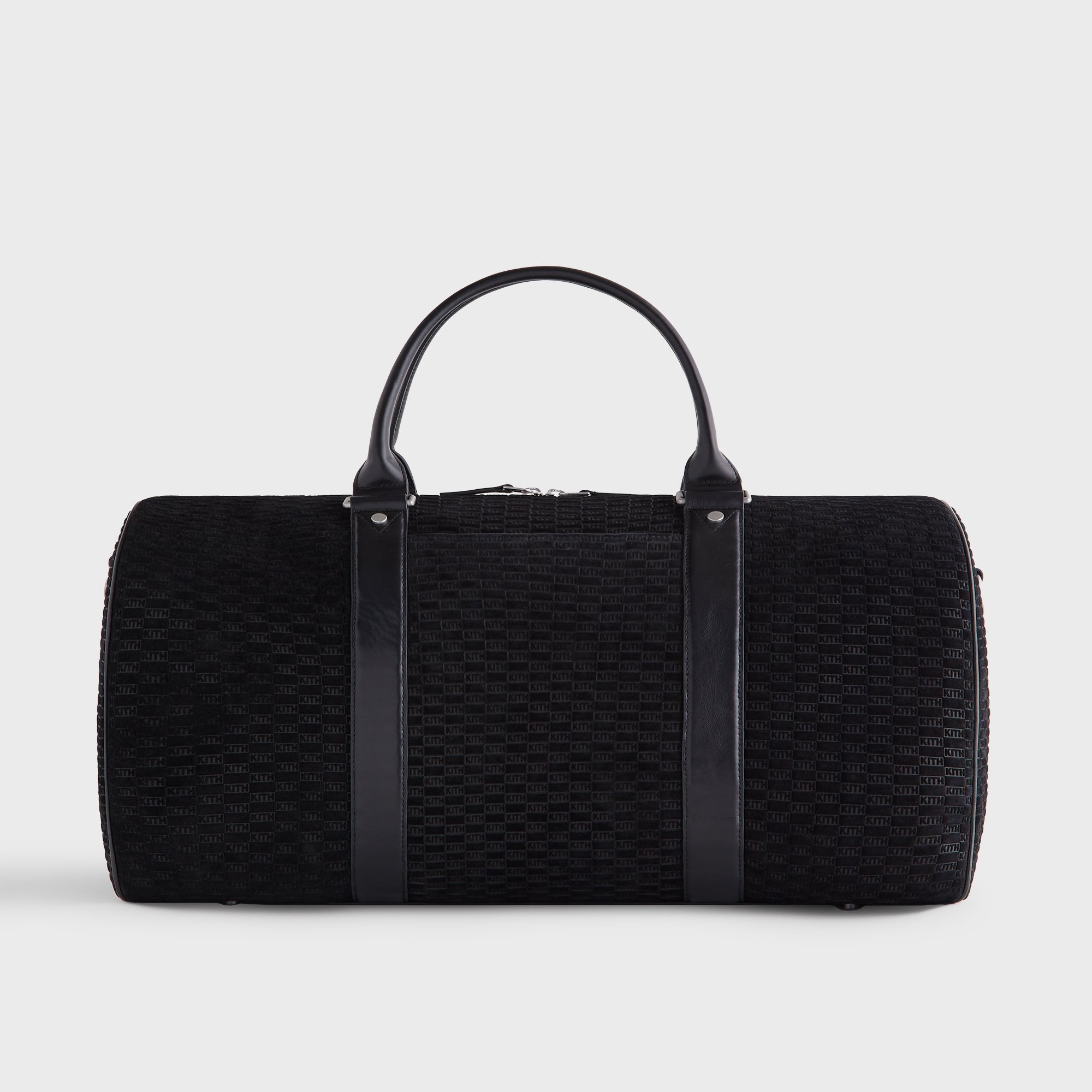 Kith Monogram Suede Traveler K55 Bag - Black