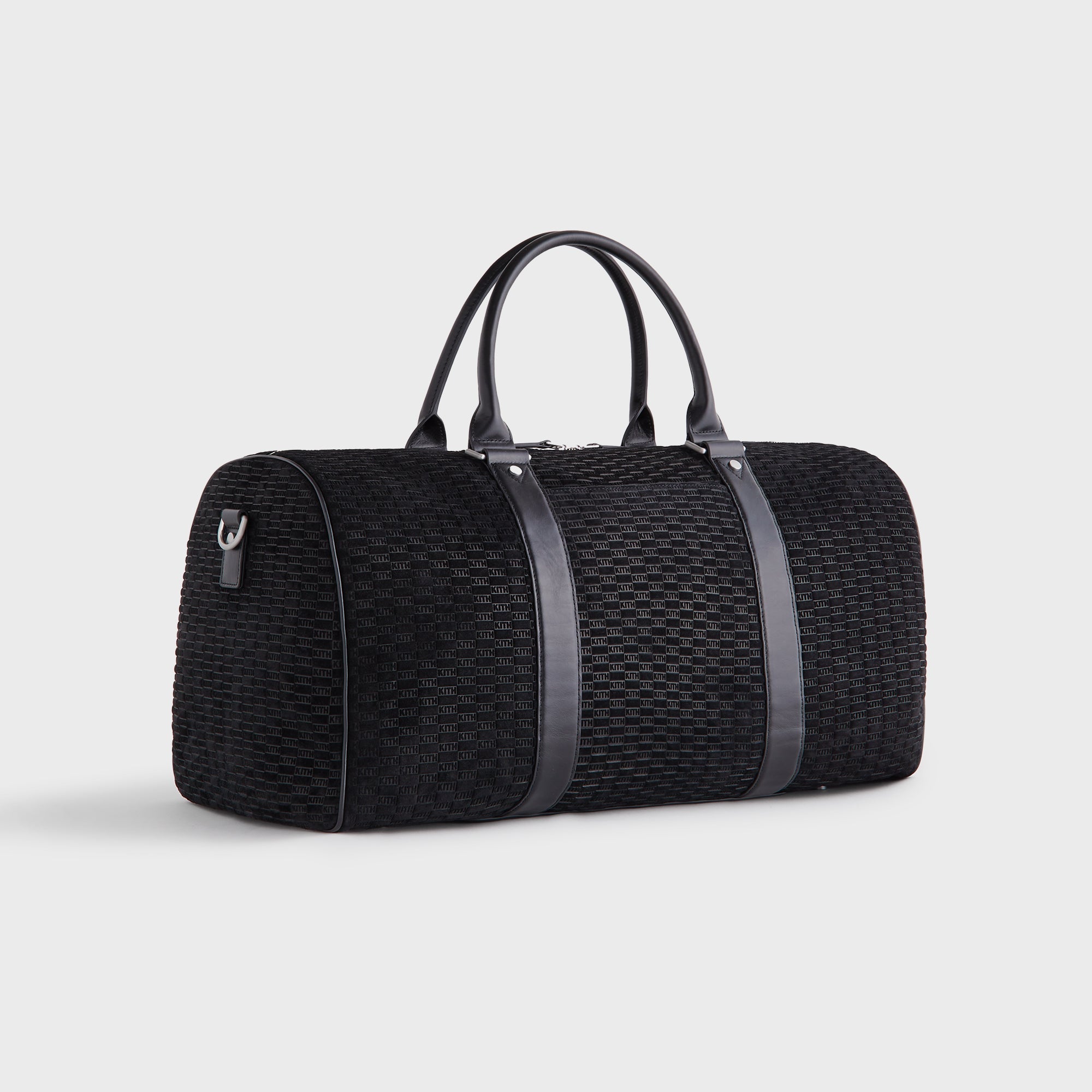 KITH ブラックレザー ケース　モノグラム　kith monogram Kith Monogram Zipper Pouch - Black