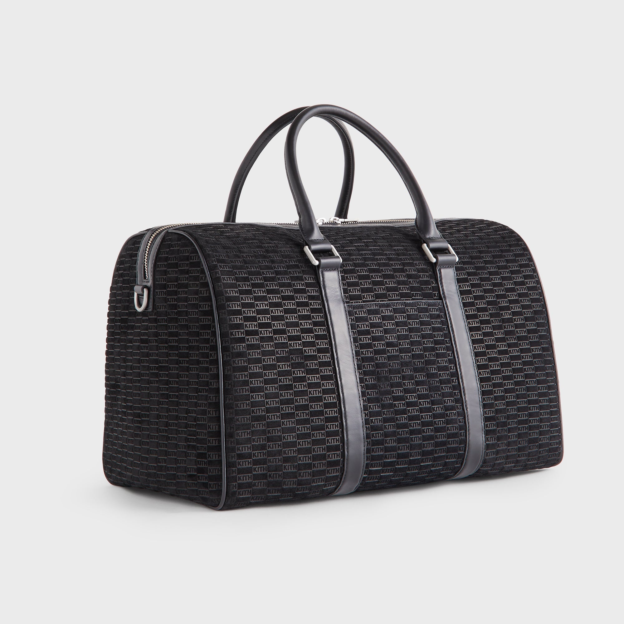 KITH ブラックレザー コインケース　モノグラム　kith monogram Kith Monogram Half Zip Wallet - Black – Kith Europe