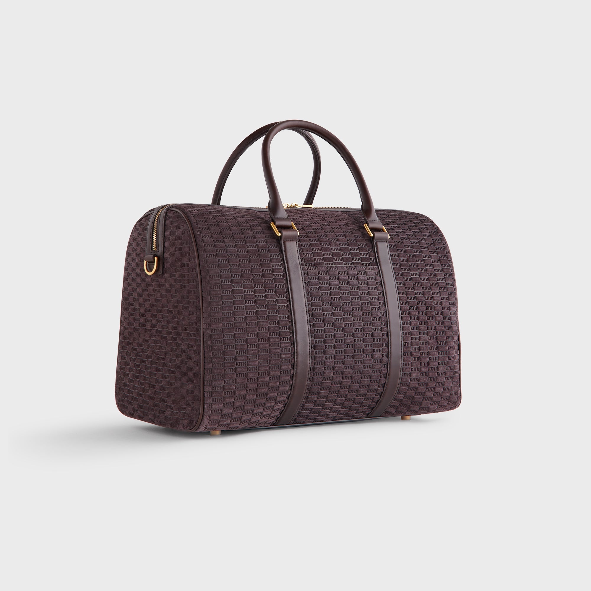 Kith Monogram Suede Traveler K40 Bag - Incognito