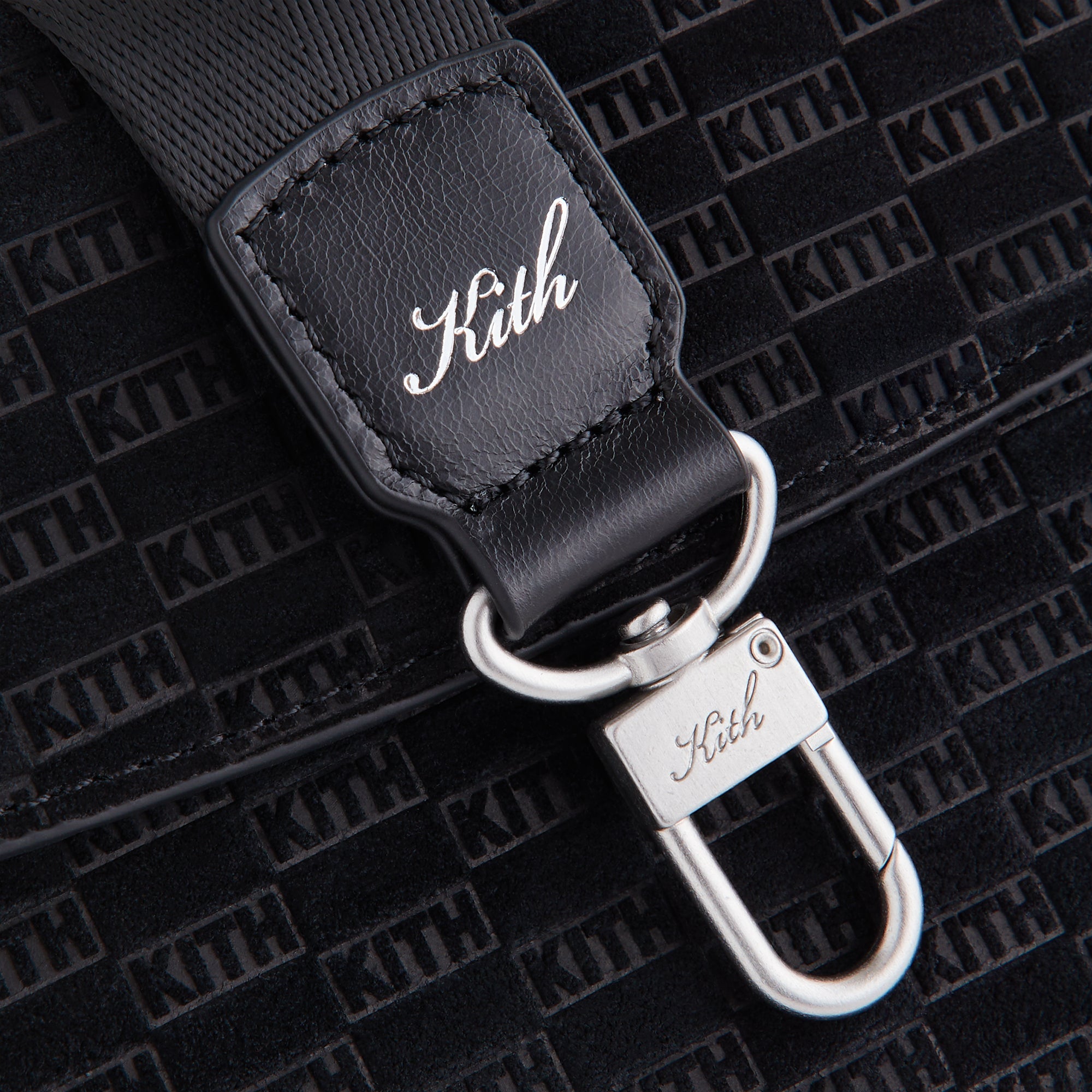 Kith Monogram Suede Envelope K20 Bag - Black