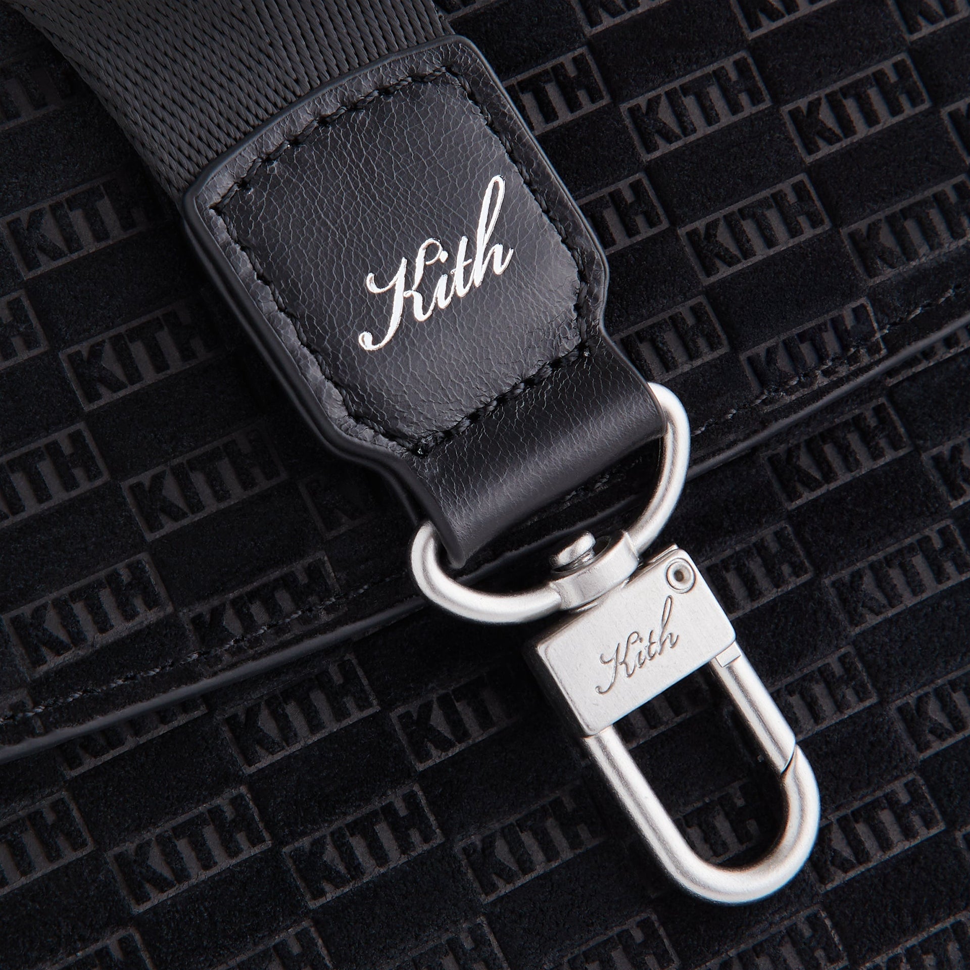 Kith Monogram Suede Envelope K20 Bag - Black - PH