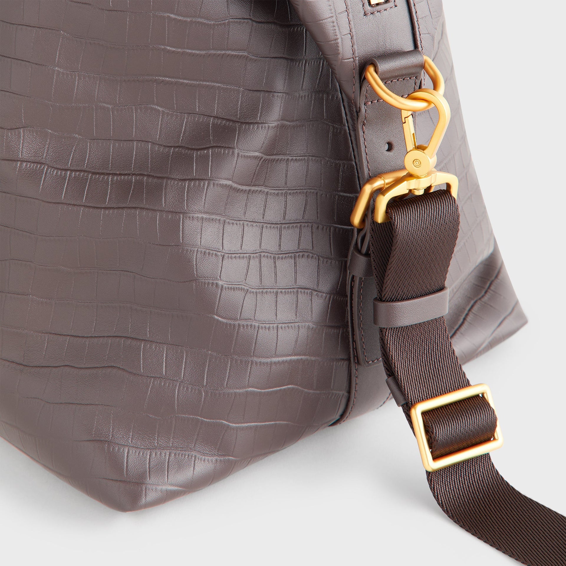 Kith Croc Debossed Leather Duffle Bag - Incognito - PH