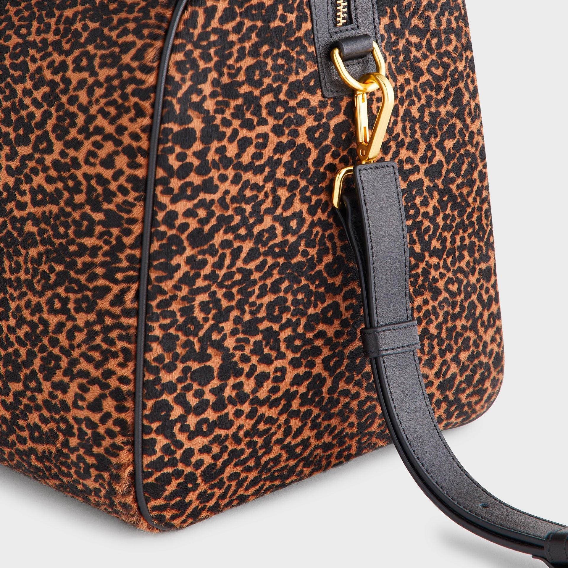 Kith Leopard Printed Ponyhair Traveler K40 Bag - Sanctuary - PH