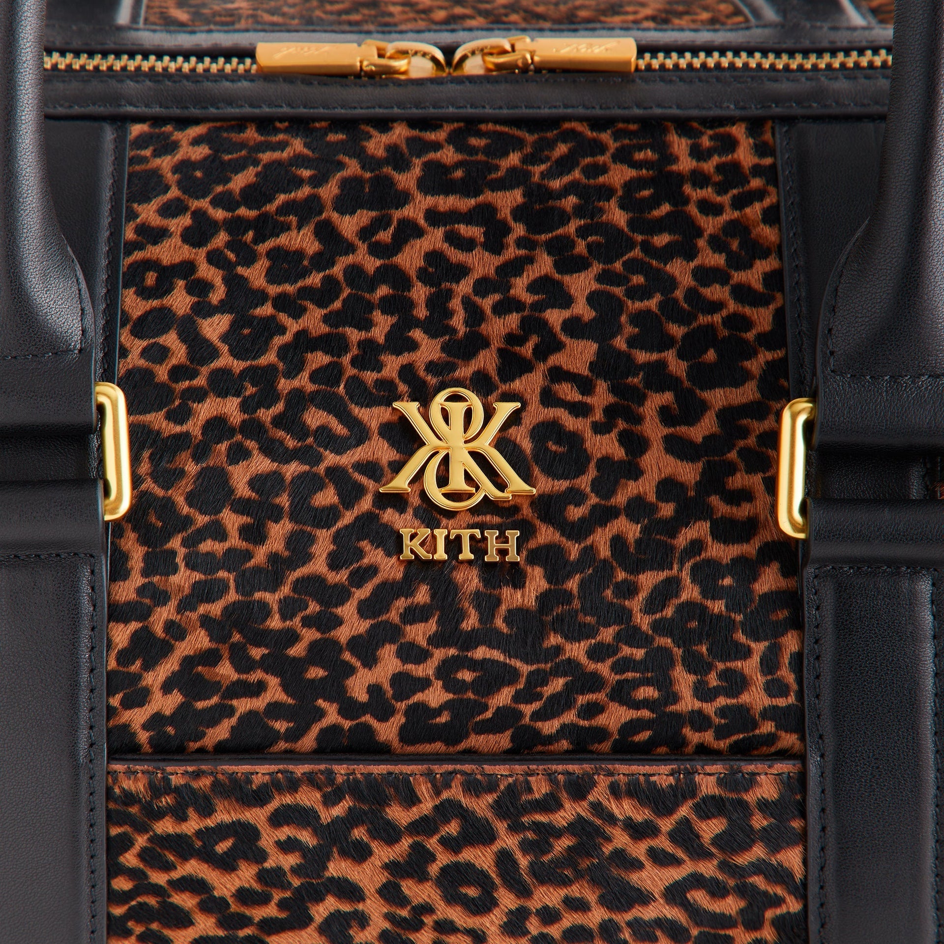 Kith Leopard Printed Ponyhair Traveler K40 Bag - Sanctuary - PH