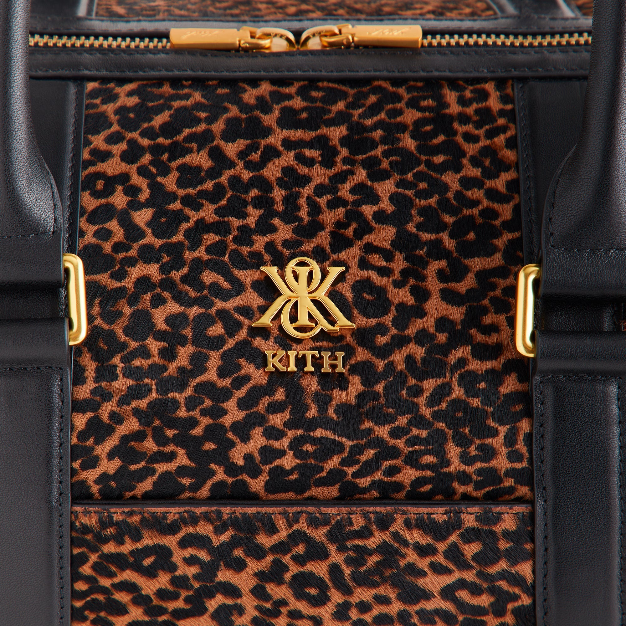Kith Leopard Printed Ponyhair Traveler K40 Bag - Sanctuary