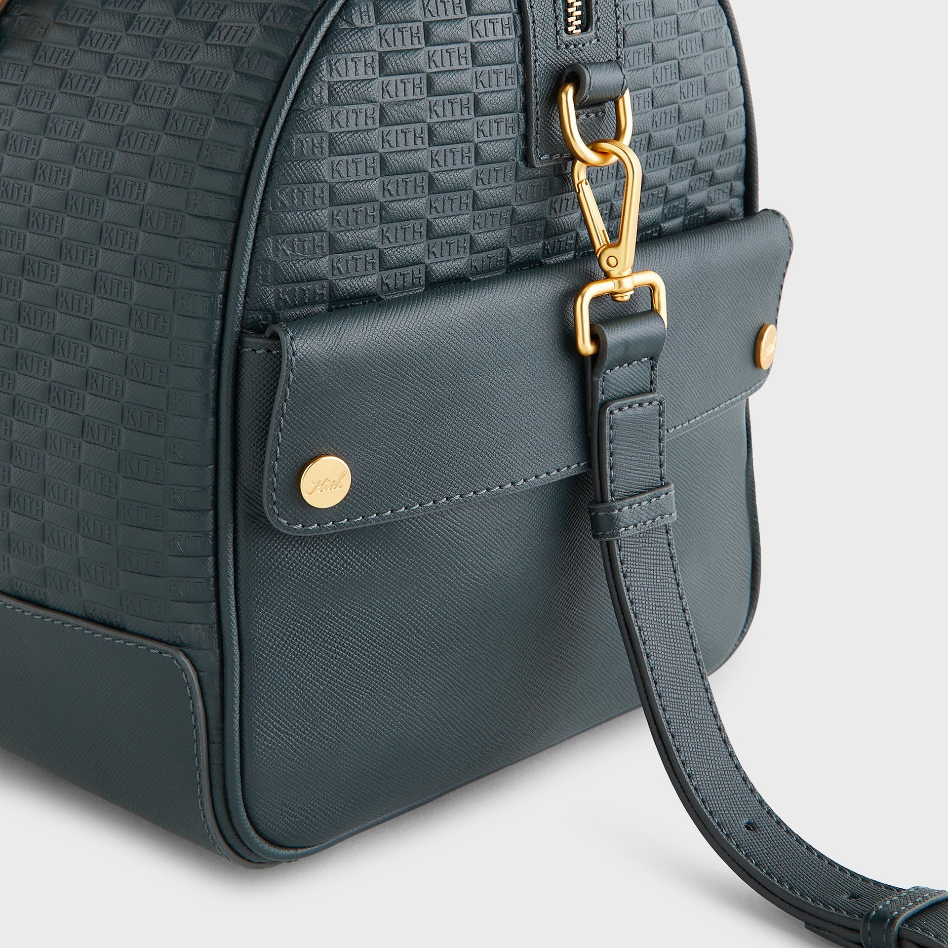 Kith Monogram Leather Explorer Traveler K40 Duffle Bag - Stadium