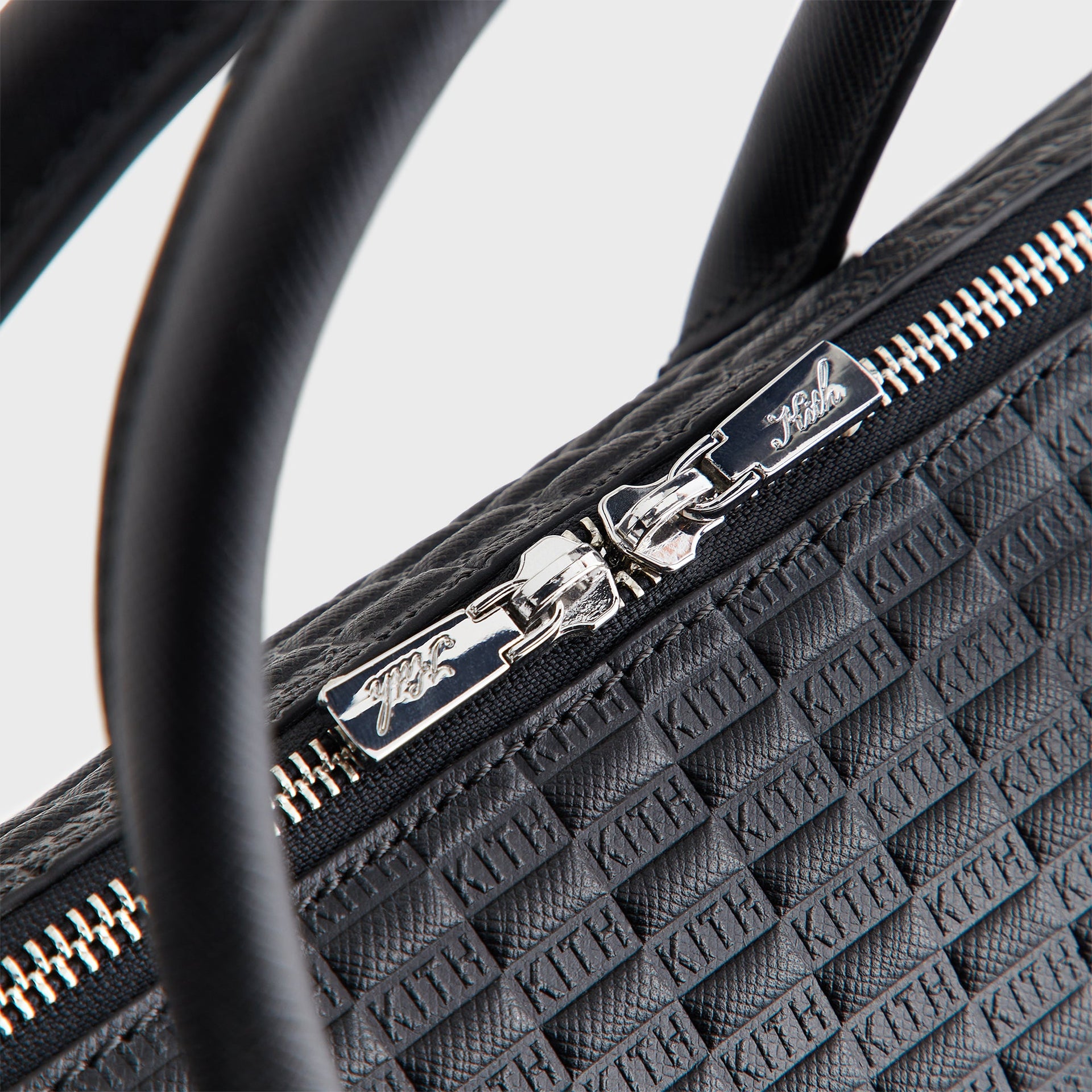 Erlebniswelt-fliegenfischenShops Monogram Leather Messenger Briefcase - Black