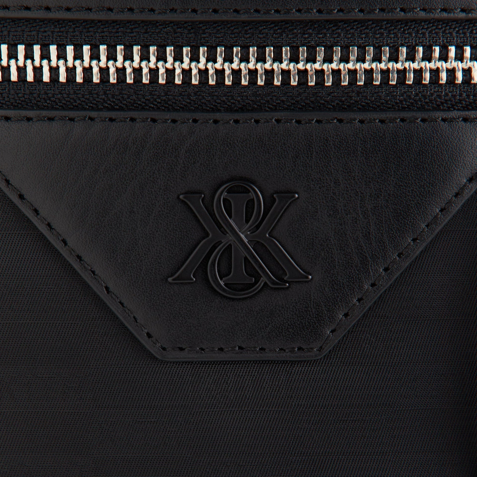 Kith Monogram Nylon Jacquard Drawcord Crossbody - Black - PH