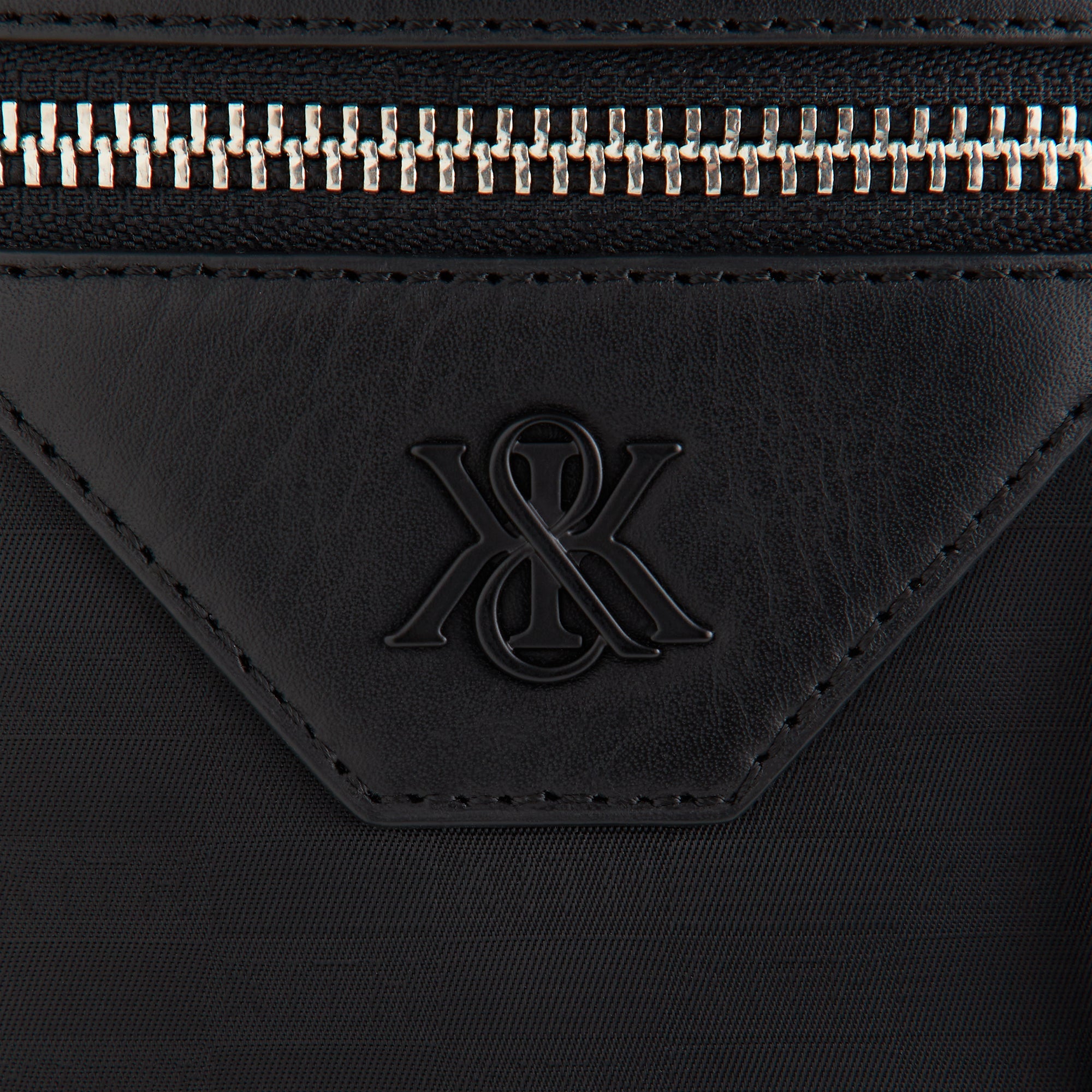 Kith Monogram Nylon Jacquard Drawcord Crossbody - Black