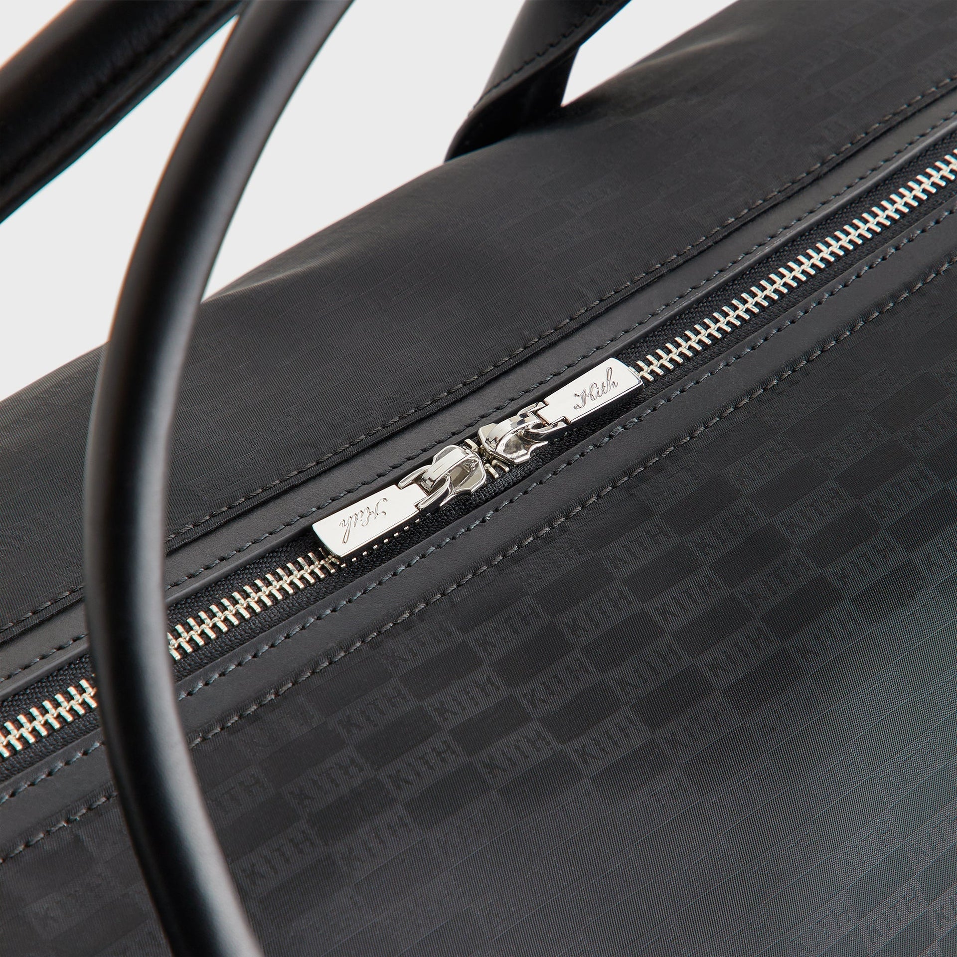 Kith Monogram Nylon Leather Duffle Bag - Black - PH