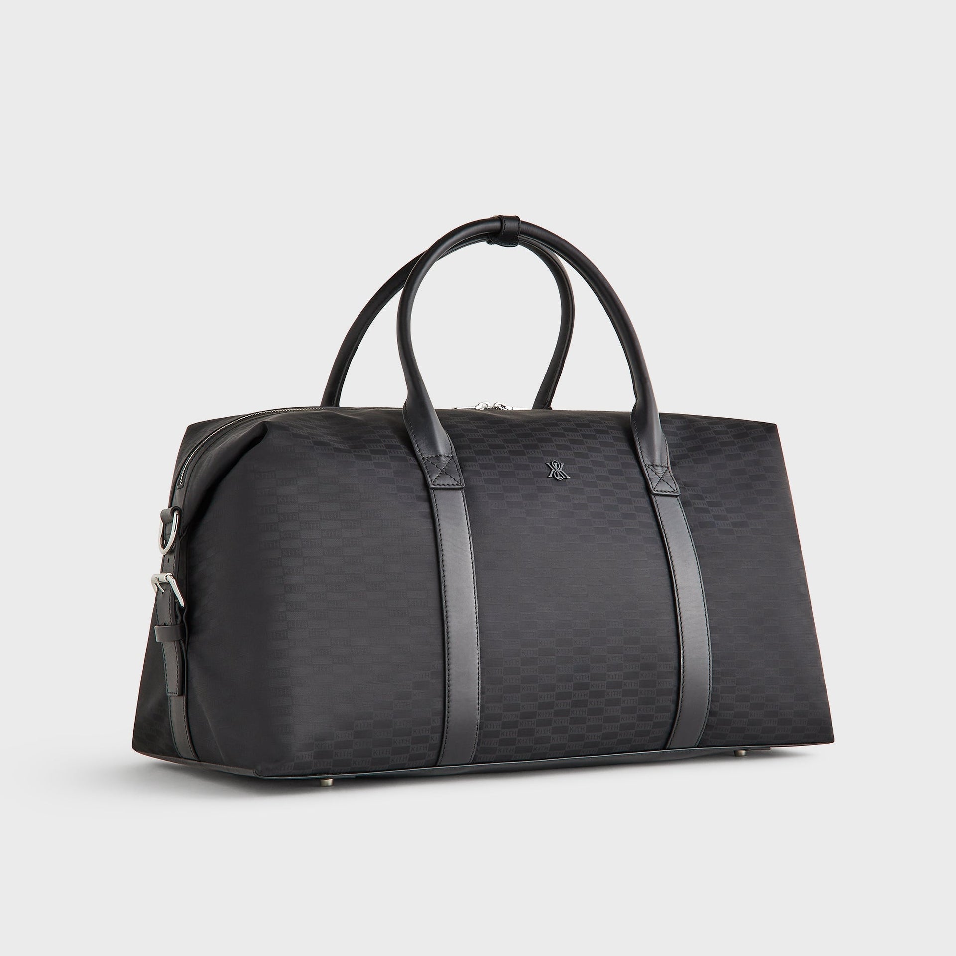 Kith Monogram Nylon Leather Duffle Bag - Black - PH