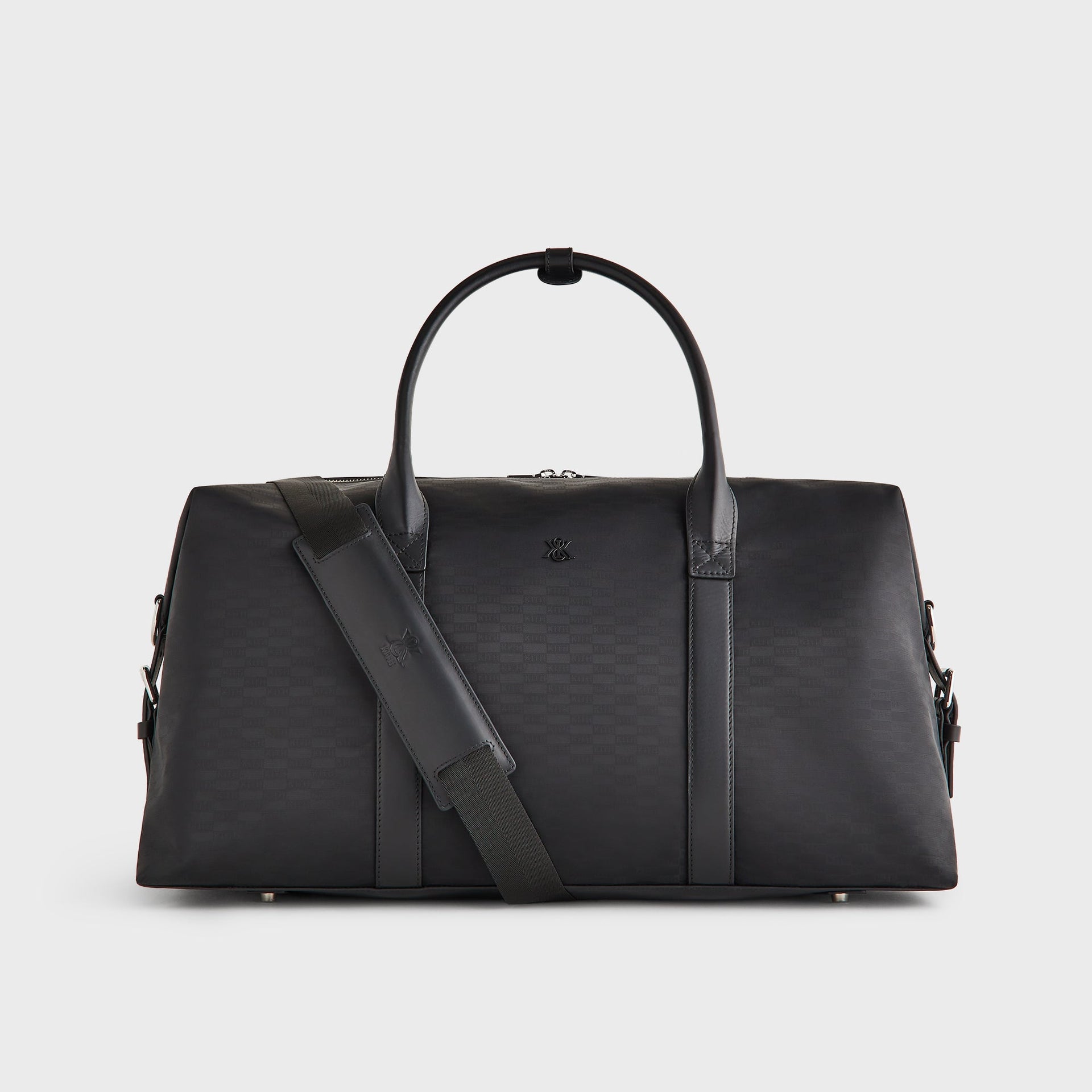 Kith Monogram Nylon Leather Duffle Bag - Black - PH