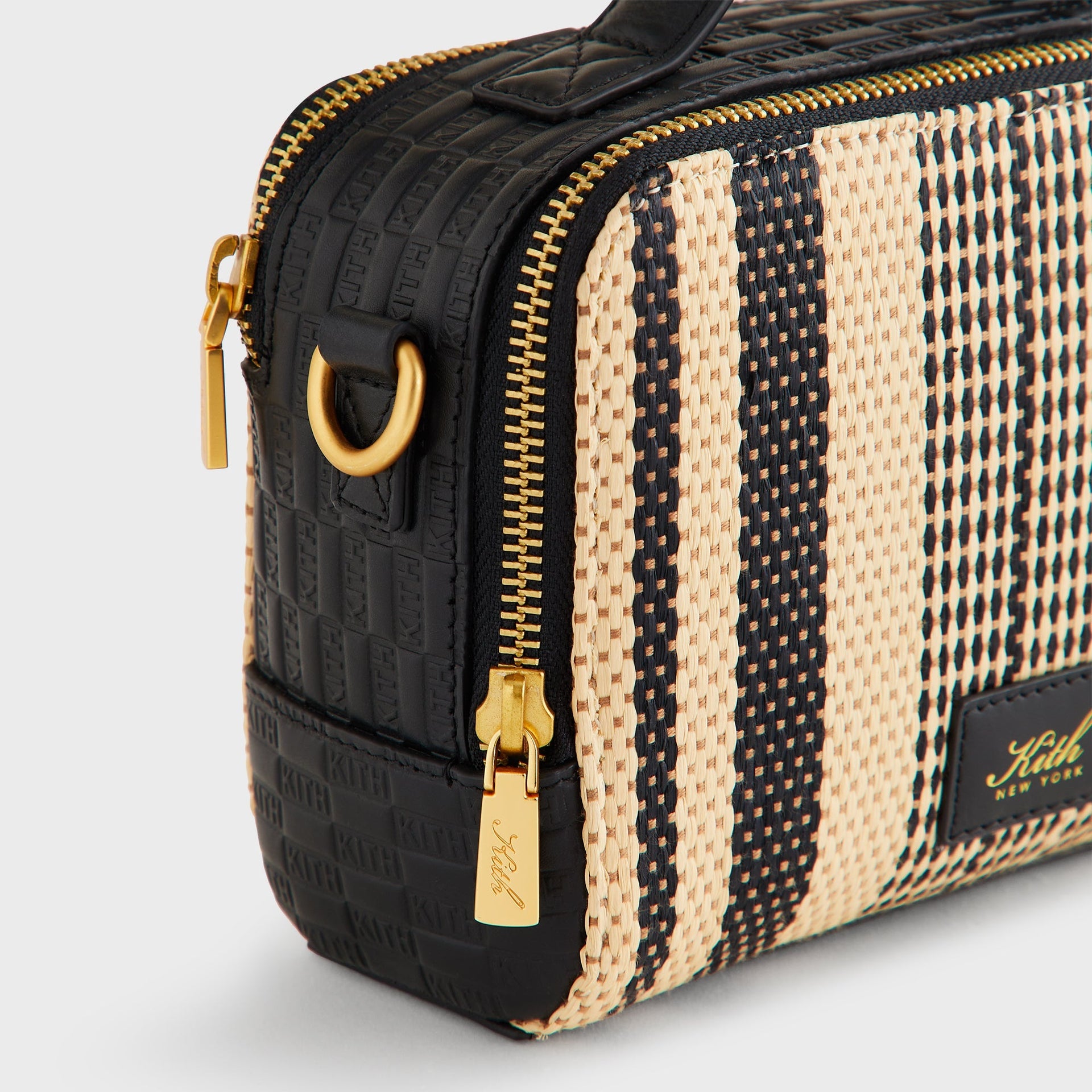 Kith Striped Raffia Double Zip Crossbody - Radiant - PH