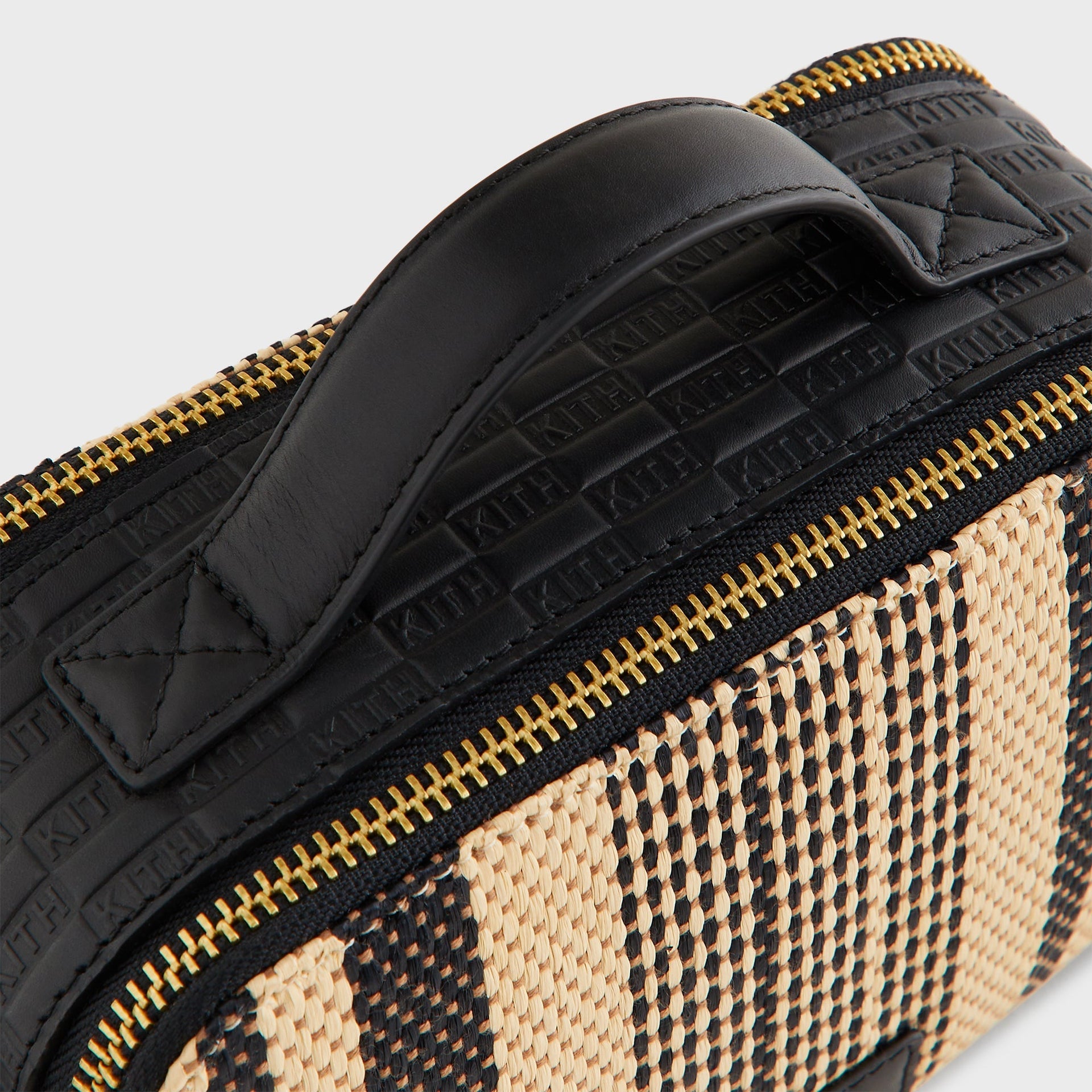 Kith Striped Raffia Double Zip Crossbody - Radiant - PH