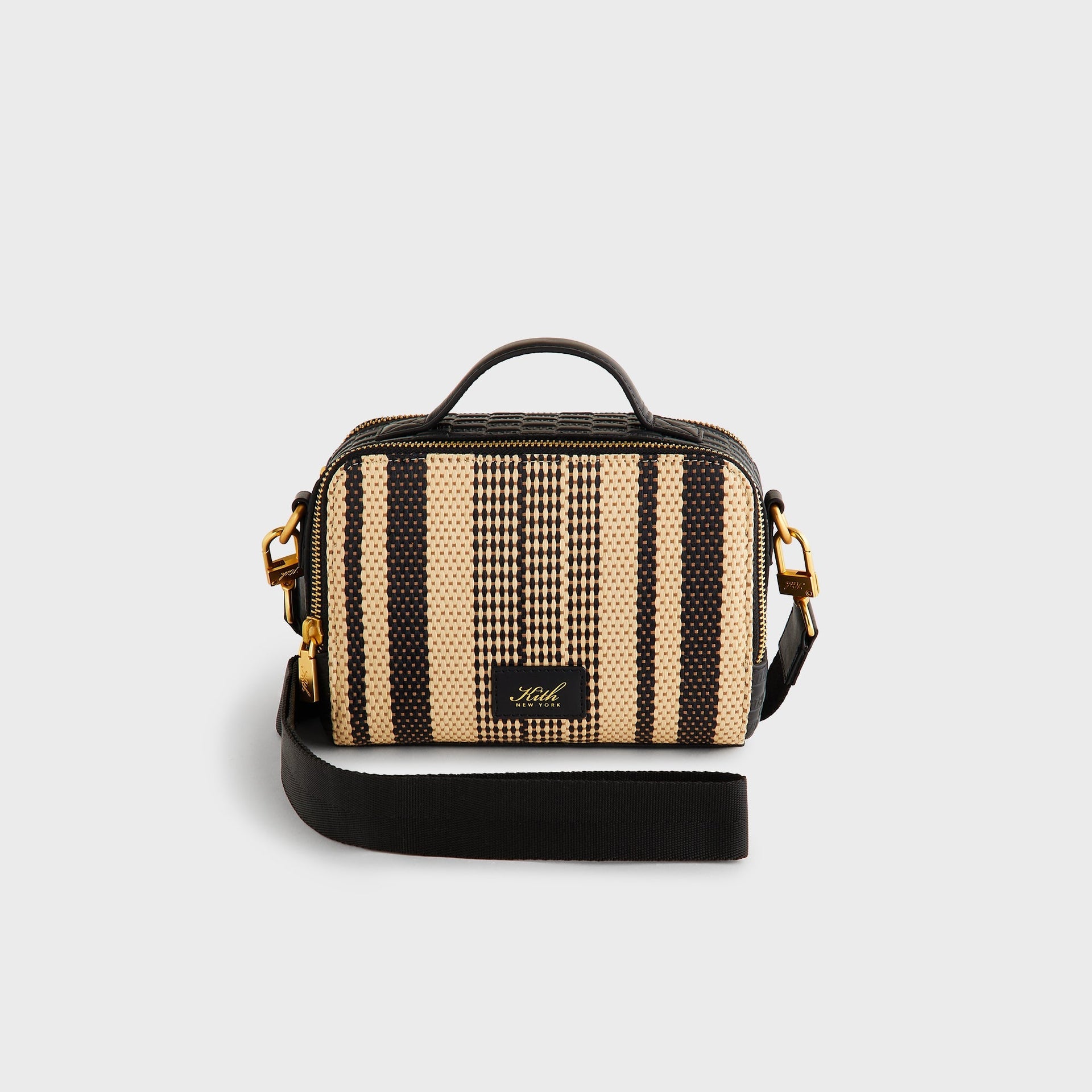 Kith Striped Raffia Double Zip Crossbody - Radiant - PH