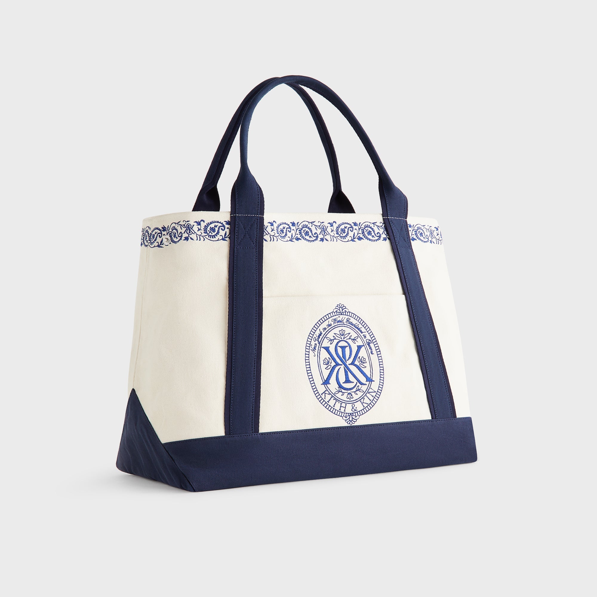 Kith Embroidered Canvas Tote Bag - Sandrift