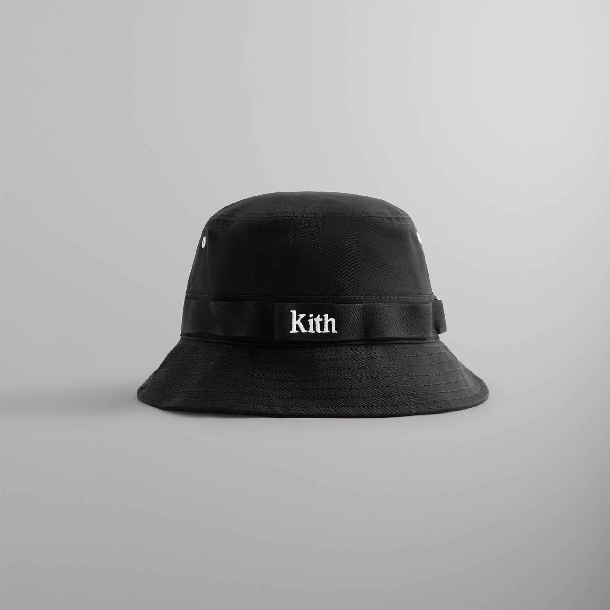 Kith Multi-Loop Serif Bucket Hat - Black