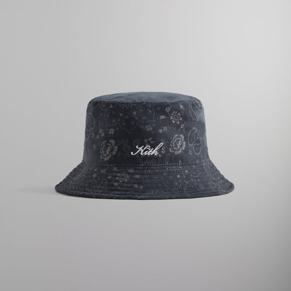 Kith Paisley Bucket Hat - Black