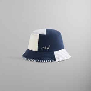 TH Monogram Stripe Bucket Hat, BLUE