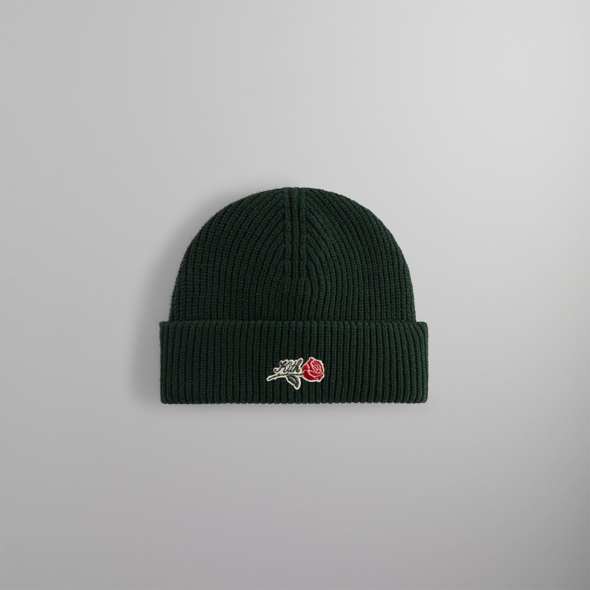 UrlfreezeShops Script Rose Felt Embroidery Cotton Beanie - Stadium