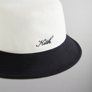 Kith Two Tone Wool Script Bucket Hat - Black