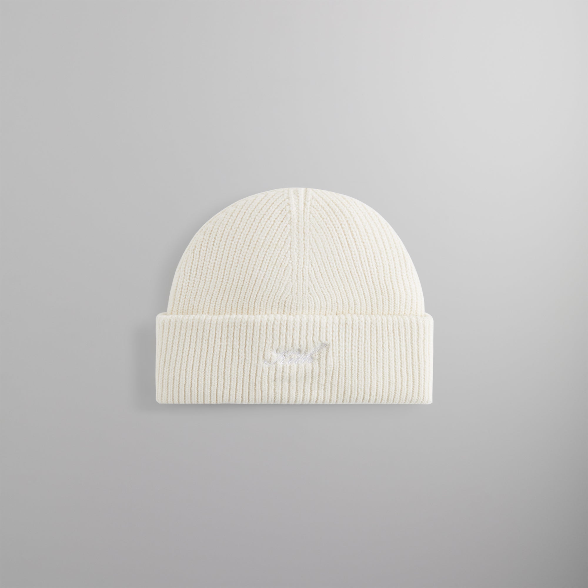 Kith Script Logo Mia Beanie - Sandrift