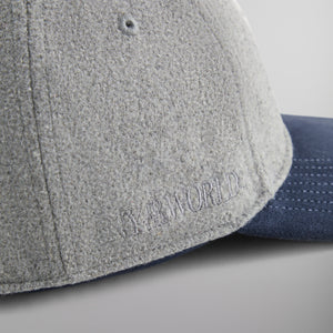 Kith & '47 for New York Yankees Unstructured Wool Fitted With Suede Brim - Heather Grey