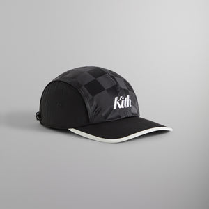 Kith Checkered Satin Griffey Camper Hat - Black